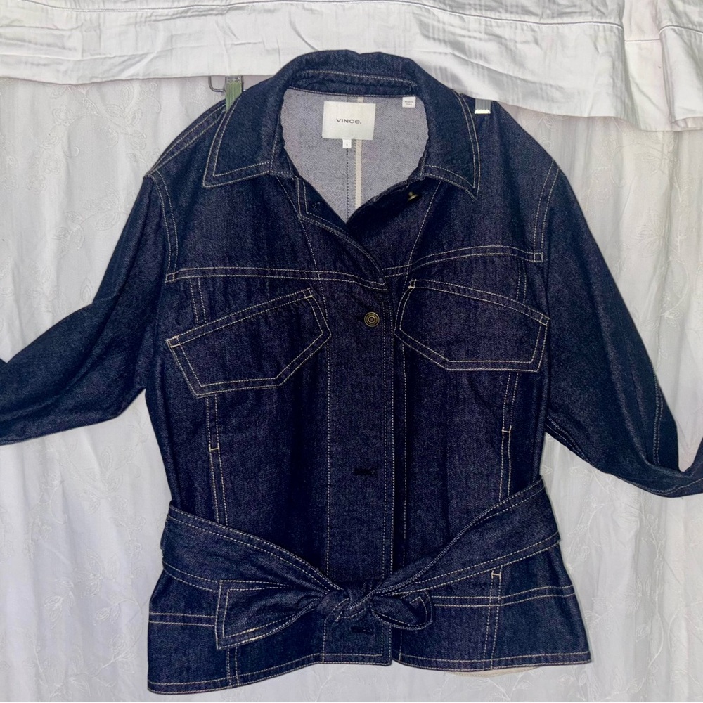 Vince Dark Blue Denim Jacket